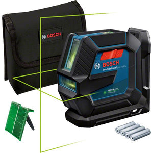 Laser di linea raggio verde GLL 2-15 G + supporto LB 10 (scatola di cartone) BOSCH