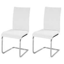 Carica l&#39;immagine nel visualizzatore di Gallery, LEA Set di 2 sedie da pranzo - Finto bianco - Stile moderno - L 43 x P 56 cm