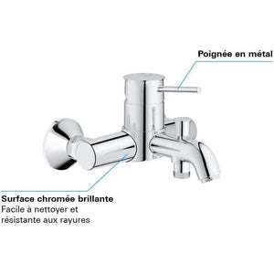 Grohe - Mixer Monocommande da bagno / doccia - muro