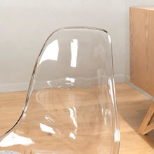 Carica l&#39;immagine nel visualizzatore di Gallery, Set di 6 sedie in cristallo trasparenti - L 47 X D 54 X H 84 cm - Clody